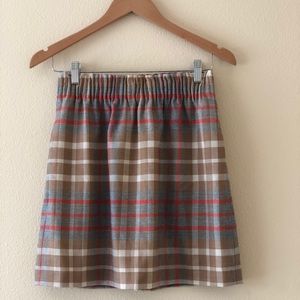 J. Crew Plaid Skirt
